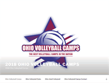 Tablet Screenshot of ohiovolleyballcamps.com